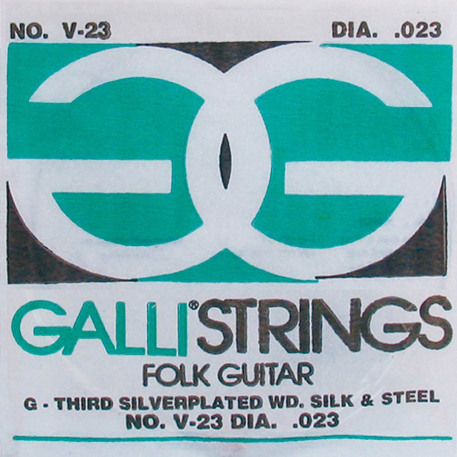 Grappig gesmolten Transparant Galli V-023 G-3 snaar voor akoestische gitaar - De Krijger Muziek