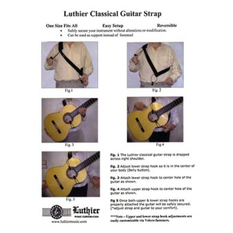 Luthier LUSTR-01 gitaarriem voor klassieke gitaar