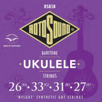 Rotosound RS85B snarenset bariton ukulele 'nylgut' synthetic gut