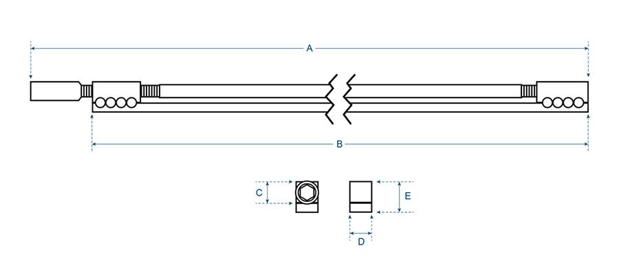 Boston TRO-460-L halspen(truss rod)