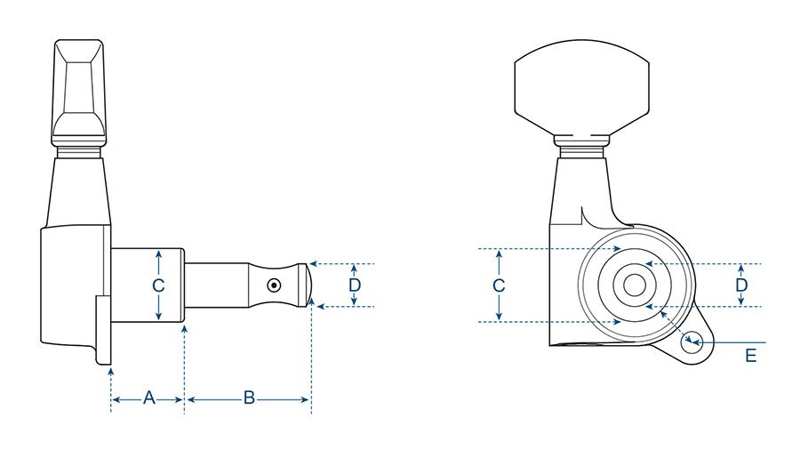 Wilkinson 191-BL stemmechanieken voor gitaar