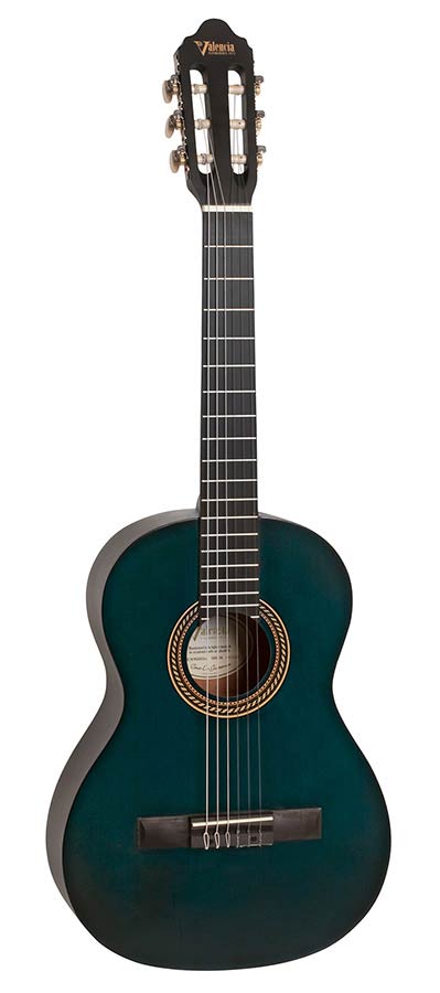 Valencia VC203TBU klassieke gitaar 3/4