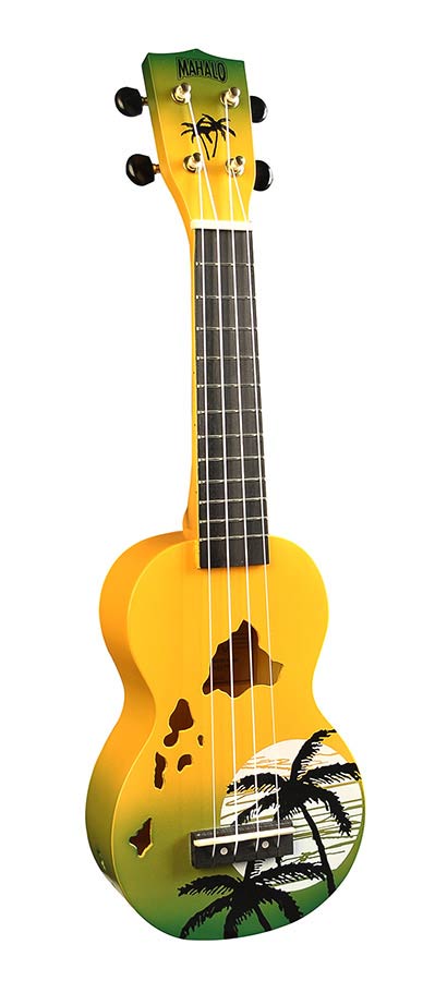 Mahalo MD1HAGNB ukelele "Hawaii" met tas