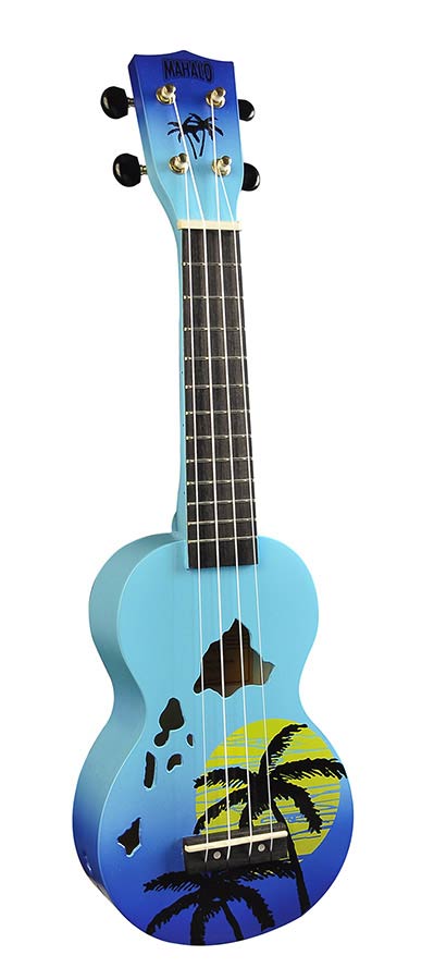 Mahalo MD1HABUB ukelele "Hawaii" met tas