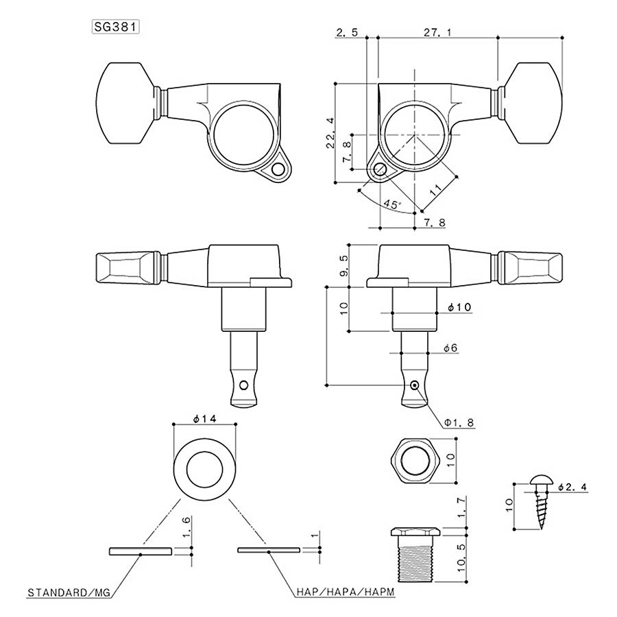 Gotoh SG38107-6L-B