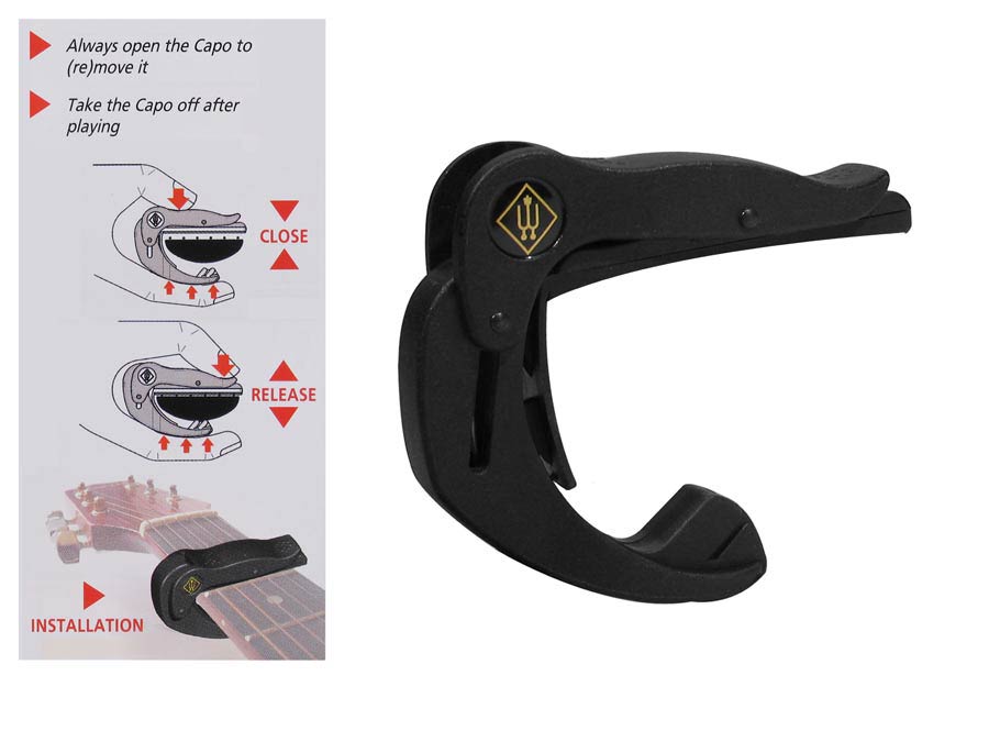 Wittner W-996-F capo voor akoestische gitaar