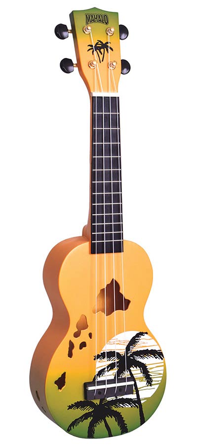 Mahalo MD1HAGNB ukelele "Hawaii" met tas