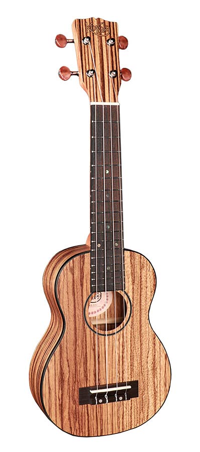 Korala UKS-510 sopraan ukelele geheel zebrano