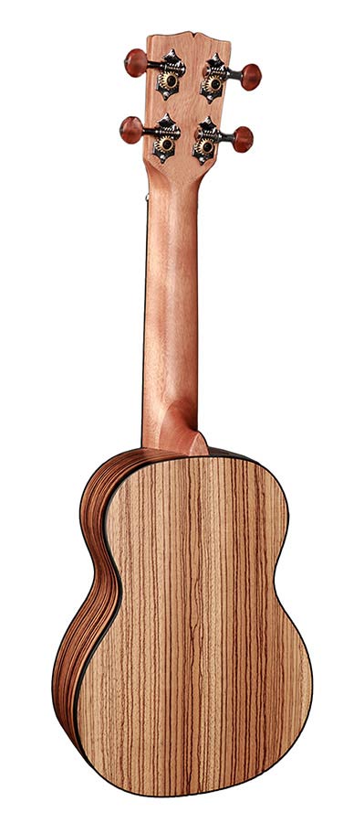 Korala UKS-510 sopraan ukelele geheel zebrano