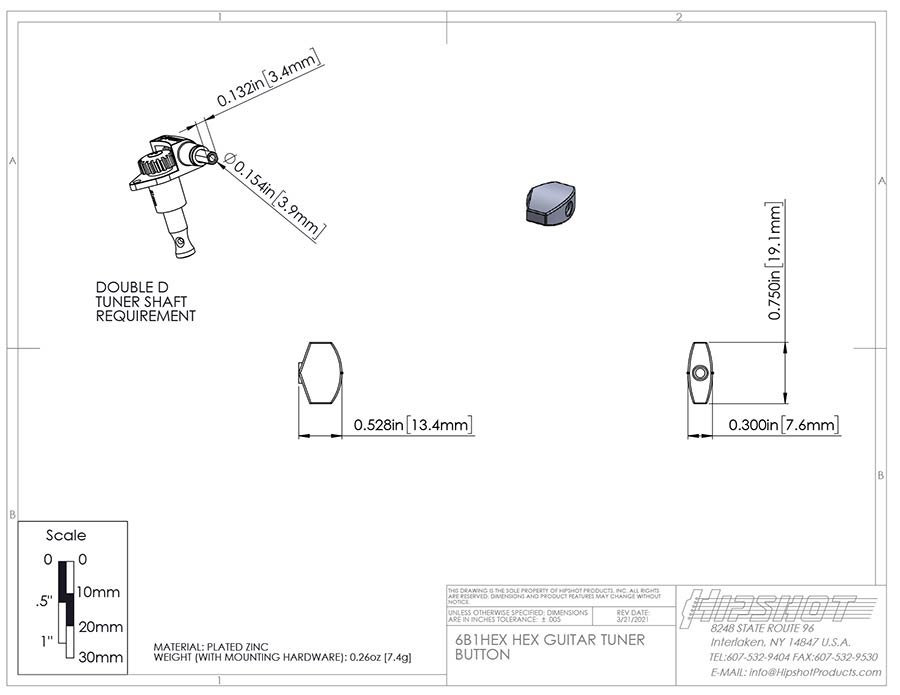 Hipshot HS6B1HEXB